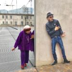 Agnès Varda Instagram - Revenge of all my cut boards that JR played with ! 😊 My turn : I took him with me @Fondazione Prada in Milano ... to present our film Faces Places 🎥 Ma revanche après mes aventures en découpage organisées par mon camarade JR ! C’est mon tour : je l ai emmené @Fondation Prada à Milan pour présenter Visages Villages #jr #visagesvillages 💃🎬😎