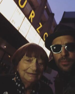 Agnès Varda Instagram - In London opening of @FacesPlacesfilm with @JR #BFF