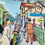 Agnès Varda Instagram – Avec Tintin mais sans JR, j’ai lancé la sortie du film à Bruxelles. Vive les croquettes de crevette !