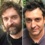 Agnès Varda Instagram - @mathieudemy pendant / après le tournage de Mytho de Fabrice Gobert #MythoLaSerie #Arte