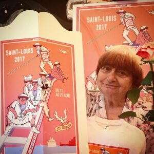 Agnès Varda Instagram - Invitée d'amitié pour les  grandes joutes de #Sete (Affiche de Christophe Vallaux)