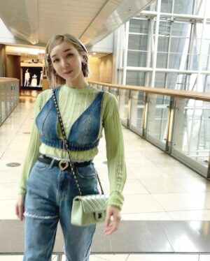Ai Kago Instagram - ピスタチオカラーがかわいい💚