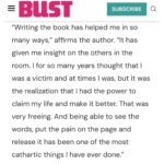 Aida Rodríguez Instagram – Thank you @bust_magazine for this amazing write up on my book #legitimatekid It is bold and stares in the face of the many monsters that I wanted to confront. The womanNESS that showed up for me throughout my entire life cannot be overshadowed by the absence of my father. I really appreciate you pointing out what so many missed in my life, including me. My book has been out a month, and the responses that I have received have been overwhelmingly loving, supportive and full of gratitude. I appreciate every single one of you! I will continue to uplift the voices of the people who are often ignored and disrespected in this society. They are, and will forever be, my heroes‼️

Click the link in the bio and order a copy today. Legitimate Kid is available wherever books are sold.