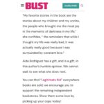 Aida Rodríguez Instagram – Thank you @bust_magazine for this amazing write up on my book #legitimatekid It is bold and stares in the face of the many monsters that I wanted to confront. The womanNESS that showed up for me throughout my entire life cannot be overshadowed by the absence of my father. I really appreciate you pointing out what so many missed in my life, including me. My book has been out a month, and the responses that I have received have been overwhelmingly loving, supportive and full of gratitude. I appreciate every single one of you! I will continue to uplift the voices of the people who are often ignored and disrespected in this society. They are, and will forever be, my heroes‼️

Click the link in the bio and order a copy today. Legitimate Kid is available wherever books are sold.