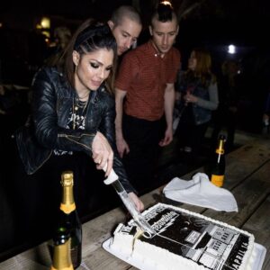 Aimee Interrupter Instagram - Happy Birthday Twins!!!! I hope you get all the cake and champagne that your hearts desire (but not too much champagne because we have a show tomorrow) Love you two so much!!!! @jessebivona @justinbivona Xo 💕🎂🥂