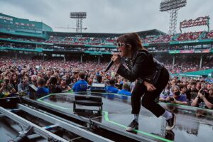 Aimee Interrupter Instagram - Never thought I would step on stage at a sold out Fenway Park show but here we are @hellamegatour 😆 THANK YOU BOSTON!! I LOVE YOU!! Xo❤️💕🙏 (📸: @greg_caparell)