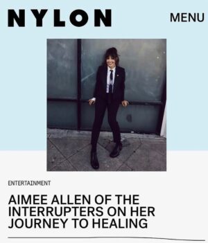 Aimee Interrupter Instagram - Thank you @nylonmag for helping me tell my story 🙏💕✨ (link in bio)