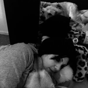 Aimee Interrupter Instagram - Just had the most heartbreakingly difficult week of my entire life. I had to say goodbye to the best friend and greatest love I have ever known, my sweet Daisy. Everyone who knows me knows how inseparable we were and how much we have gone through together. She came into my life when she was 3 months old and she was my baby girl for 13 years.  She saved my life countless times and in countless ways. She was my entire world. I will miss her everyday and cherish every beautiful memory with her for the rest of my life. She blessed my life in immeasurable ways and taught me so much about love. I’m so grateful I got to love her and be loved by her. What an honor it was to be her Mama. I’ll love you forever Daisy. Sleep with the angels my sweet girl. ❤️🐾