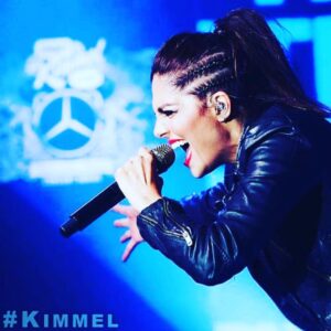 Aimee Interrupter Instagram - Hey everyone!! Our @jimmykimmellive episode is replaying tonight!! Still so honored and grateful that we had the opportunity to do this! 
Thank you so much to the legendary @kathyjeung for the beautiful make up and my girl @nikkimcafee for always keeping my hair on point! 😊💕 #theinterrupters #kimmel #jimmykimmellive #aimeeinterrupter