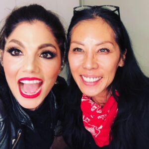 Aimee Interrupter Instagram - Hey everyone!! Our @jimmykimmellive episode is replaying tonight!! Still so honored and grateful that we had the opportunity to do this! 
Thank you so much to the legendary @kathyjeung for the beautiful make up and my girl @nikkimcafee for always keeping my hair on point! 😊💕 #theinterrupters #kimmel #jimmykimmellive #aimeeinterrupter