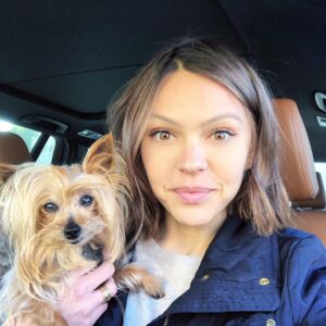 Aimee Teegarden Instagram - #Twinning with the 🐶 ♥️ #tgif