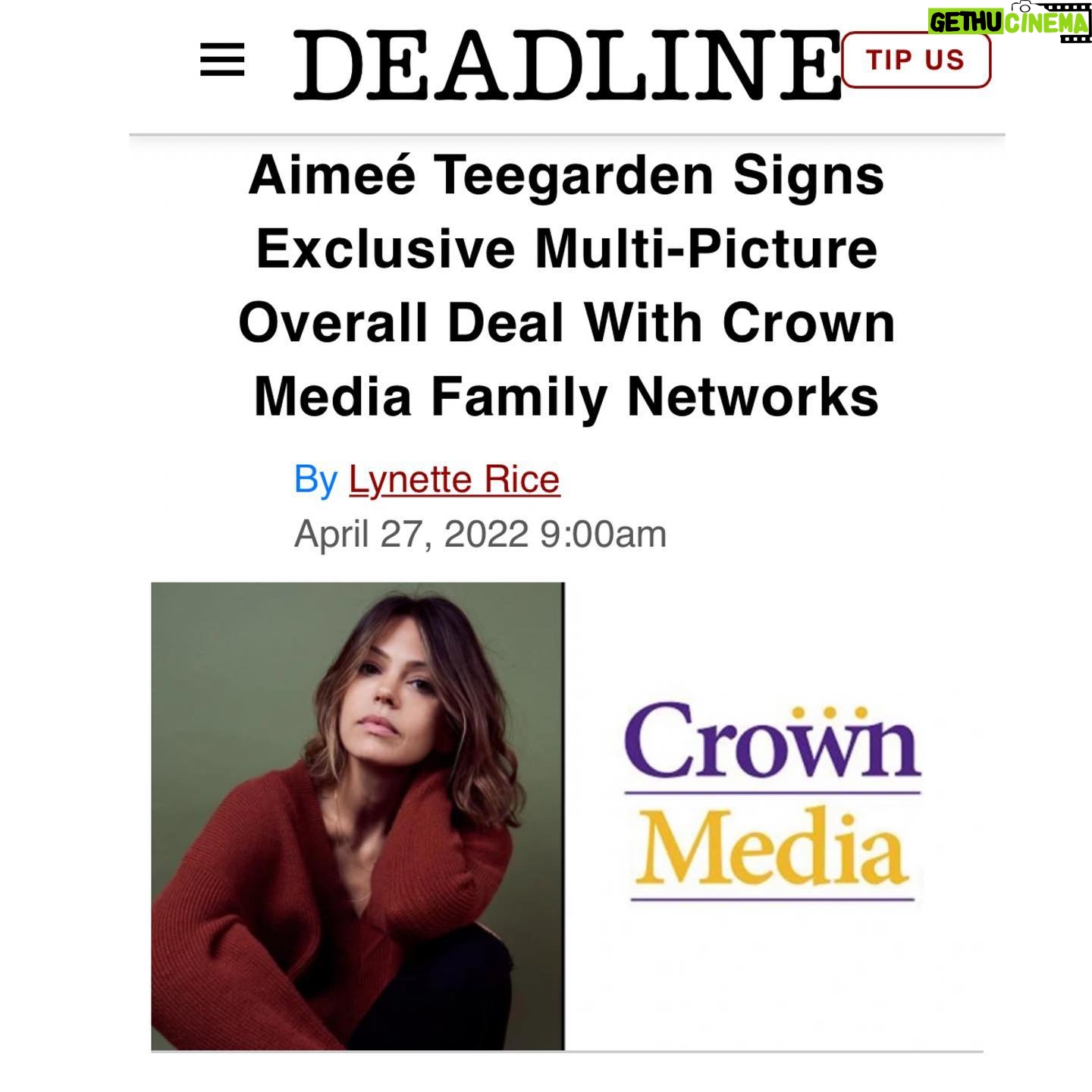 Aimee Teegarden - 2.9K Likes - Iām so excited and grateful for this partnership with @Hallmark and canāt wait to keep telling stories from the ā¤ļø