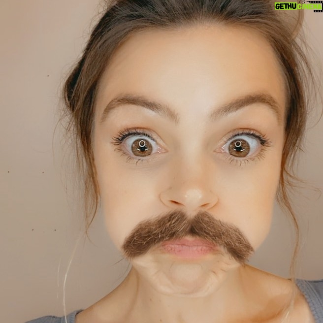 Aimee Teegarden - 4.2K Likes - Your Millennial friend trying unsuccessfully to change out her mustache filter š #movember