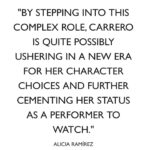 Aimee Carrero Instagram - I loved getting to chat with @refinery29 about our new show #TheConsultant. Streaming on @primevideo starting tomorrow, 2/24. 🪣🧽🩸⁣ ⁣ @aliciaramgar is such a thoughtful, immaculately prepared writer. Hope to get to work with her again. ⁣Link to full article in stories! ⁣ Photography: @tina_turnbow