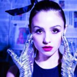 Aimee Carrero Instagram - 👽 for @my71mag ⁣ Space Issue 🛸⁣ ⁣ Photography: @farrahaviva Styling: @styledbypaigej Makeup: @marywilesmakeup Hair: @dallin.james Hair Color: @mothermaehair ⁣ Link to full article on story 🪐🚀🛰️🔭