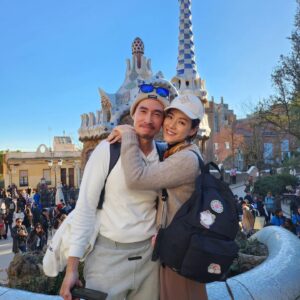 Aimee Chan Instagram - Photo bombed by our kids .... all...the... time. 🤗🤭

#familylife #chanchanfamily #never a dull moment 
#barcelona #parcguell #spain
