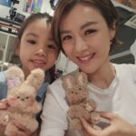 Aimee Chan Instagram - The girls made the cuuuuuuutest stuffie 🧸🧸 out of fluffy pipe cleaners 💖 while the boys... (really it was Daddy and their teacher) knit two soccer balls. ⚽️⚽️ Ha Ha! 🤪 #flashback #easter #chanchanfamily #familymemories