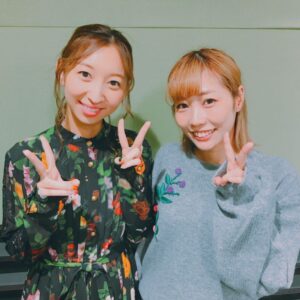 Aina Kusuda Instagram - 昨日は、久々にりっぴーと一緒でした。みもりんのラジオ「ゆうがたパラダイス」に、舞台でお休みのみもりんに代わって２人でおしゃべりしました！次回は3人でおしゃべりしたいね！