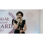 Aindrila Sharm Instagram - INSPIRATION OF LIFE ♥️ Thank you so much @todaysstorynews Bengal Leadership Award 2022 for this honour 🫶🏻
