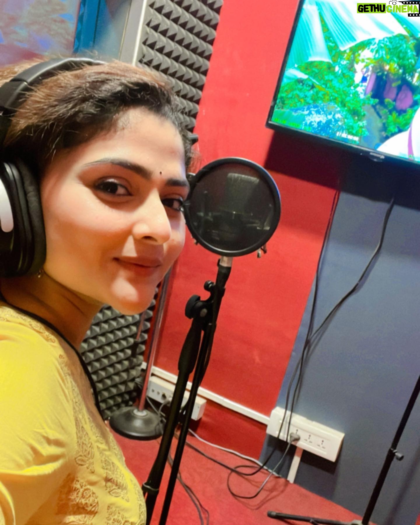 Aindrila Sharm Instagram - Done dubbing for my next #BHAGAR . @klikk.tv Coming soon . Stay tuned ♥️