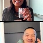 Aisha Tyler Instagram - @losophe talkback with Aisha & @jameskim913 with our BOTTLE REVEAL! Thanks everyone for an amazing launch week! 🌵💚🍸