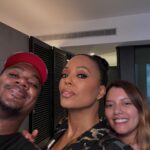 Aisha Tyler Instagram - NYC PHOTO DUMP: had the best time roaming the city with my @losophe fam @jameskim913 and @davidkmansour, visiting my favorite bars and restaurants, letting people know what their drink says about them, and supporting @criminalminds at the @paramountplus upfront presentation. (Yes that’s a caviar bump). Stoked to bring the best tasting margarita to the world v soon right after I rest these feet after wearing those savage ass boots around Manhattan a bish is wiped halp 🦶🏾 ⚡️