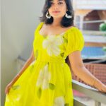 Aishwarya Ramsai Instagram - 💚💚💚 : 👗> @dayyanz_designer_boutique_ : #actress #aishwaryaramsai #bekind #staysafe