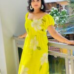Aishwarya Ramsai Instagram - 💚💚💚 : 👗> @dayyanz_designer_boutique_ : #actress #aishwaryaramsai #bekind #staysafe