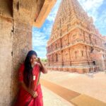 Aishwarya Ramsai Instagram - 🛕தஞ்சாவூர் பெரிய கோவில் 😍 : #actress #aishwaryaramsai #temple #pics #yathra #shivantemple #thanjavurperiyakovil #rajarajachozhan #history #bekind #staysafe