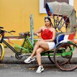 Aishwarya Ramsai Instagram - ❤️❤️❤️ : #actress #aishwaryaramsai #rickshaw #ride #photoshoot #bekind #staysafe