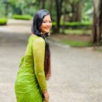 Aishwarya Ramsai Instagram - ☘️GREEN LOVE 🦚💚 : #actress #aishwaryaramsai #location #mounaragam #malyalam #tamil #photo #songs #bekind #staysafe #green #love