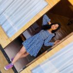 Aishwarya Ramsai Instagram - A smile is a curve😇but that sets everythings straight.😉💙 : @tehycaofficial 📍 #actress #aishwaryaramsai #peace #bekind #staysafe #kodaikanal #poombarai #vecation #selflove #traveller