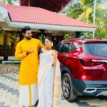 Aishwarya Ramsai Instagram - Happy onam🌺🌸🌼… ❤️with love kiyani🥰❤️ : #actress #aishwaryaramsai #naleefgea #mounaragam #kiyani #bekind #staysafe