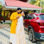Aishwarya Ramsai Instagram - Happy onam🌺🌸🌼… ❤️with love kiyani🥰❤️ : #actress #aishwaryaramsai #naleefgea #mounaragam #kiyani #bekind #staysafe