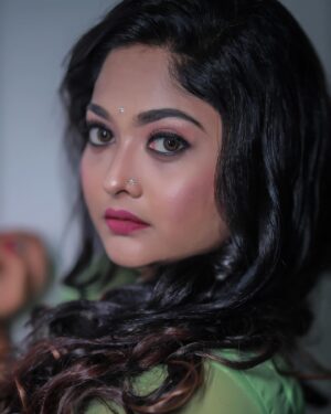 Aishwarya Ramsai Instagram - Creativity takes courage😍amazing work @touched_by_anjusree_bhadran so happy for you di ❤️
:
Costume design by @smies_fashion 
Clicked by @aji_ayilam 

:
#actress #aishwaryaramsai #bekind #staysafe