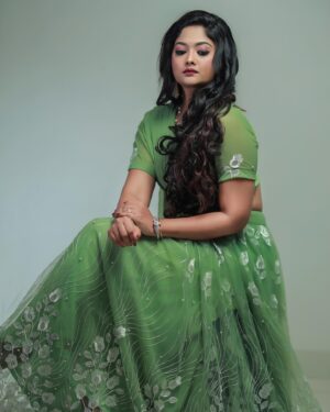 Aishwarya Ramsai Instagram - Creativity takes courage😍amazing work @touched_by_anjusree_bhadran so happy for you di ❤️
:
Costume design by @smies_fashion 
Clicked by @aji_ayilam 

:
#actress #aishwaryaramsai #bekind #staysafe