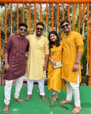 Aishwarya Sen Instagram - Haldi Scenes 💛

#biyebari #festiveseason #goodvibes #moments