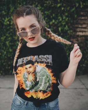 Aislinn Paul Instagram - This is the greatest thing I have ever done. Or the dumbest. (Also hot topic is unfortunately not paying me for this, I spent a whole 16 dollars plus shipping and handling and I don't regret it)
