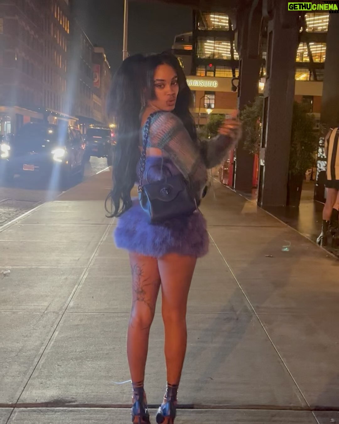 Ajani Russell - 2.3K Likes - Thank you everyone for coming out to Pride or whatevaaaa🤪🤭 it was the first pride party I’ve ever hosted and y’all looked so fab! @alima_lee thank you so much I LOVE YOU and @lebainnyc TY for having us! Literally made my fit day of but we ATE down. Couldn’t have been sexier 😏🫡😽