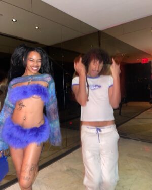 Ajani Russell Instagram - Thank you everyone for coming out to Pride or whatevaaaa🤪🤭 it was the first pride party I’ve ever hosted and y’all looked so fab!  @alima_lee thank you so much I LOVE YOU and @lebainnyc TY for having us!  Literally made my fit day of but we ATE down.  Couldn’t have been sexier 😏🫡😽