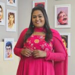 Akalya Venkatesan Instagram - Beautiful outfit 😘😋❤️💓 Party wear under 2000 Pinky pinky party wear full flair anarkali with designer yoke. Can be customized as crop top and skirt and complete size customisation is available.. Grab this at just 1899