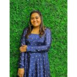 Akalya Venkatesan Instagram - Blue is the color of peace 💙 beautiful outfit from @saadhvi_designs @nithya_ganesh88 mua @revathisachu_makeoverartistry 😍