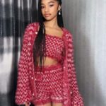 Akira Akbar Instagram - At TCA’s wearing @rodarte for @belairpeacock season 2