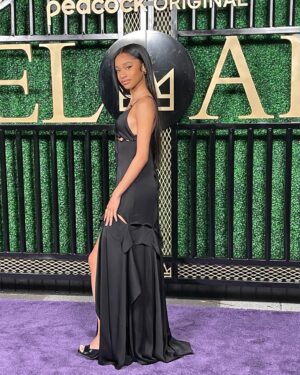 Akira Akbar Instagram - season 2 out nowwwww @belairpeacock

dress by @dundasworld