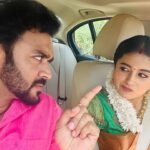 Akshaya Kandamuthan Instagram - While shooting Aaha Kalyanam with Jerry 😂😂. @akshaya_kandamuthanoffi . . #vikramshri #ahakalyanam #picoftheday #sunday #shooting #instagram #trending #serial