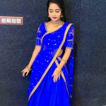 Akshaya Kandamuthan Instagram - Beautiful blue dress 💙 @visha_boutique_