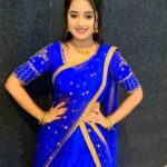 Akshaya Kandamuthan Instagram - Beautiful blue dress 💙 @visha_boutique_