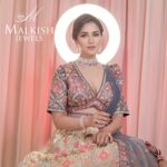 Akshitaa Agnihotri Instagram - Unveiling the allure of sophistication with Malkish Jewels' exquisite necklace set. A statement piece that shines as brilliantly as you do. @akshitaa.agnihotri Adorning the Pastel Tanzanite Rose qtz & Pearl Choker Mounted in 18kt & IGI Certifed Diamonds Muse: @akshitaa.agnihotri Makeup and Hair: @ojasrajani Outfit: @pawanandpranav Photography: @lsd.photography.official