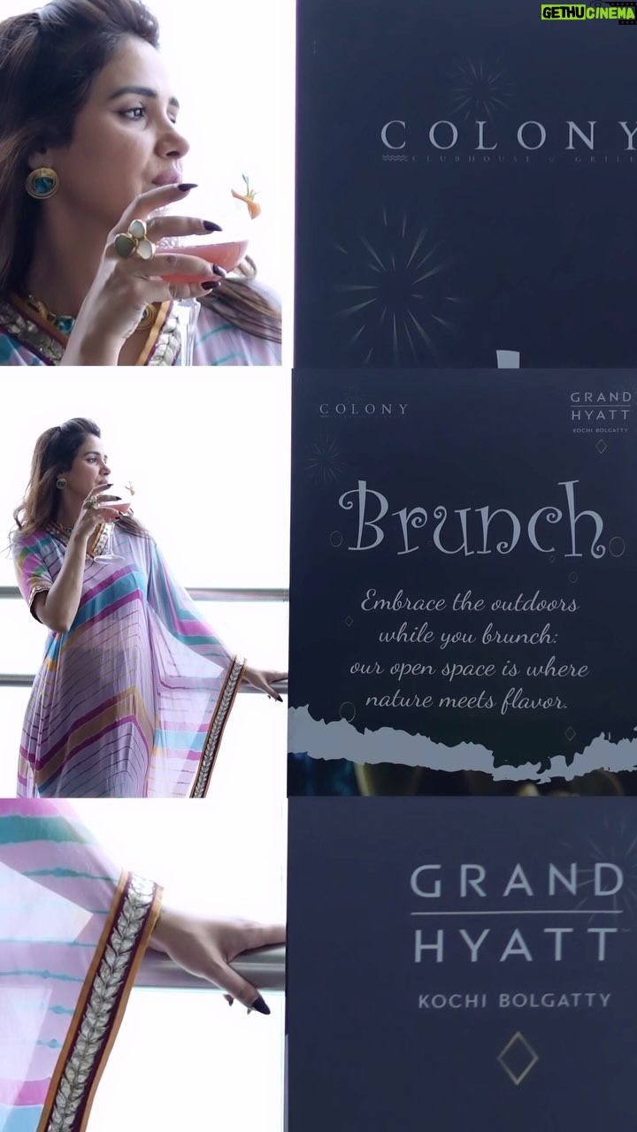 Akshitaa Agnihotri Instagram - Indulge in a scrumptious Brunch every Sunday at Colony Clubhouse and Grill! 📍Grand Hyatt Kochi Bolgatty @grandhyattkochi Designed by @sangeetakrishnani_fashion @livelifesangistyle Jewellery @jasmalhotra9 @shalumedh Organised by @karanthakkar1 Curated @lovell.prabhu Special thanks @anit.sharma3008 Shot by @calypsoweddingstudio #SundayBrunch #GrandHyattKochiBolgatty #BrunchTime #akshitaaagnihotri #designerwear