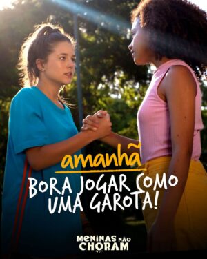 Alana Cabral Instagram - A contagem regressiva está chegando ao fim! 

Amanhã é o dia de vocês conhecerem a história inspiradora de Pipa e seus amigos em #MeninasNãoChoram. Preparem-se para uma emocionante partida de vida e amizade! O filme estreia na @netflixbrasil 🎥💖